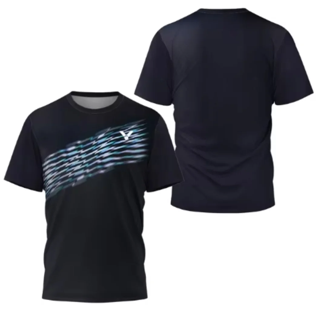 Table Tennis Japanese - Laser Neon Print men's badminton T-shirt