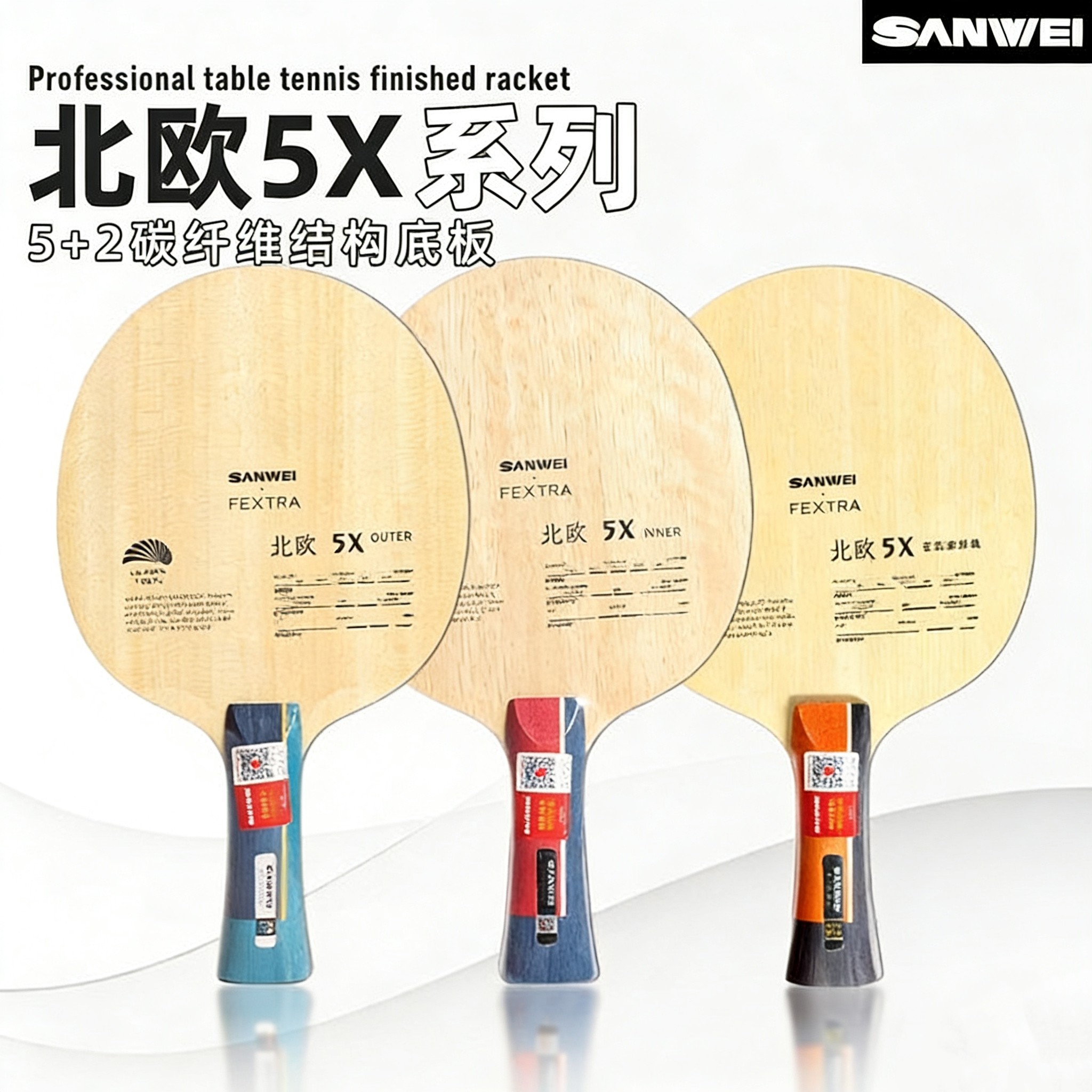 Table Tennis Edge - SANWEI FEXTRA 5X Table Tennis Blade