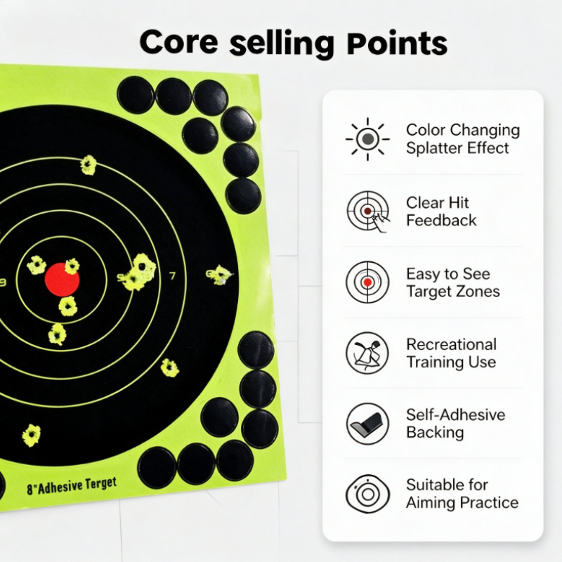 Practice Target Board - 50PC/100PC/150PC/200PC/250PC Color Splatter Aiming Training Target