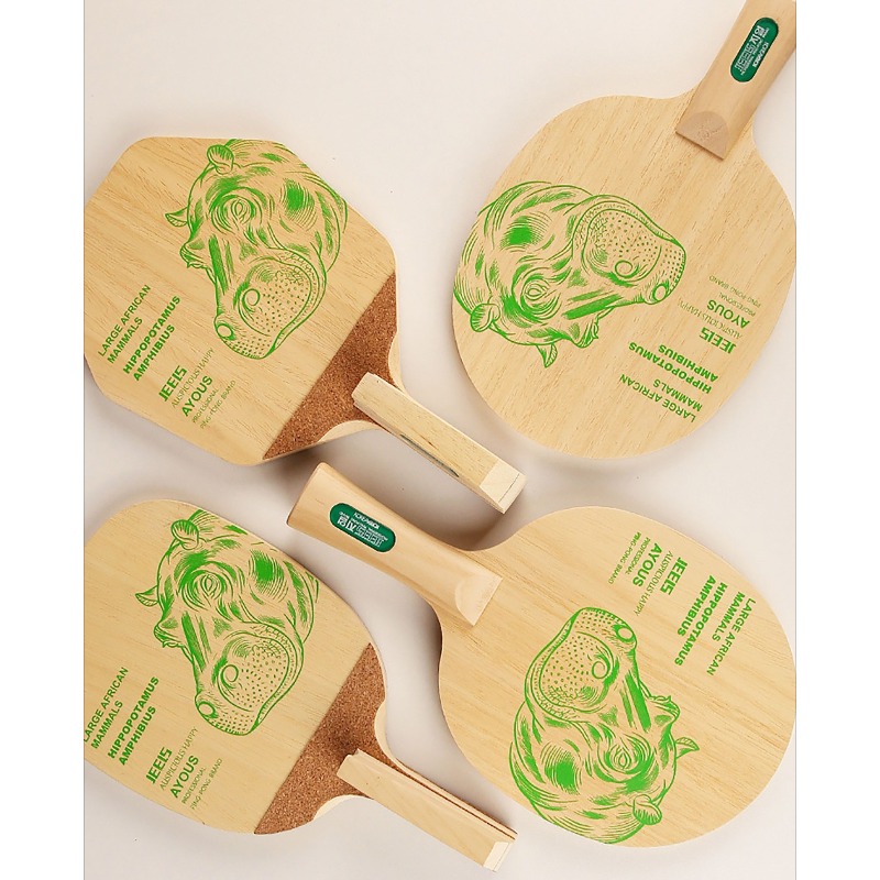 JEELS Green Hippo 1 Ply Ayous  - đánh giá và giá Table Tennis Japanese