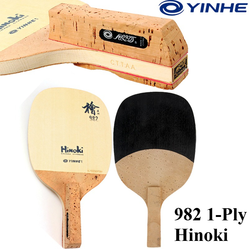 YINHE 982 1-Ply Solid Hinoki T - đánh giá và giá Table Tennis Japanese