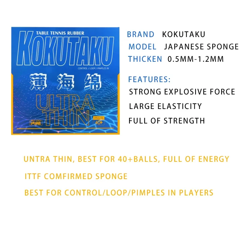 KOKUTAKU Ultra Thin Table Tenn - đánh giá và giá Table Tennis Japanese