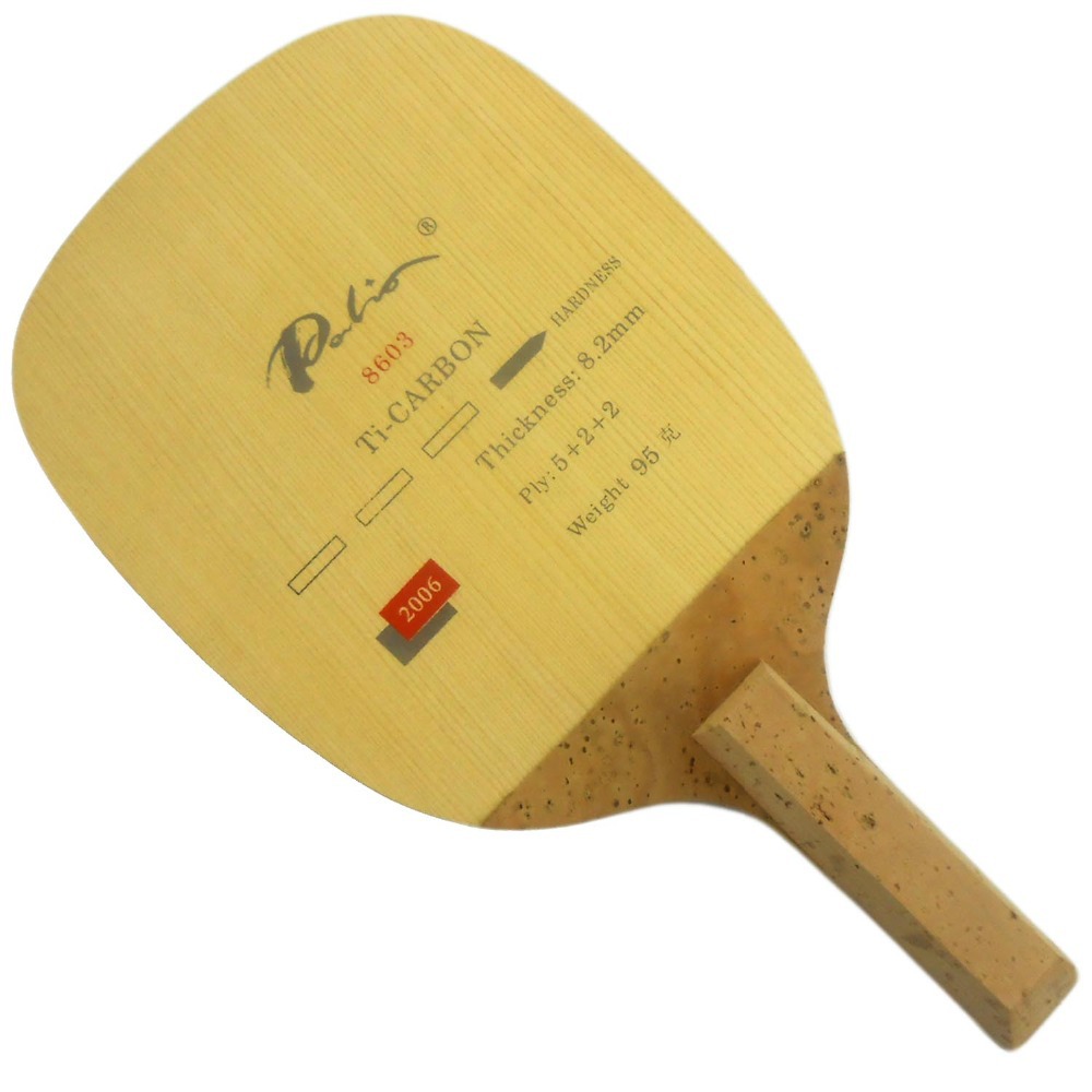 PALIO 8603 Carbon Titanium Tab - đánh giá và giá Table Tennis Forehand Rubber